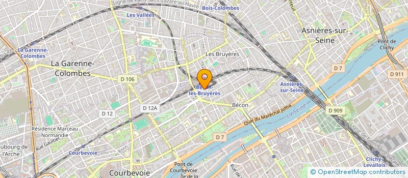 localisation de l'entreprise H 2 O PRODUCTIONS  COURBEVOIE