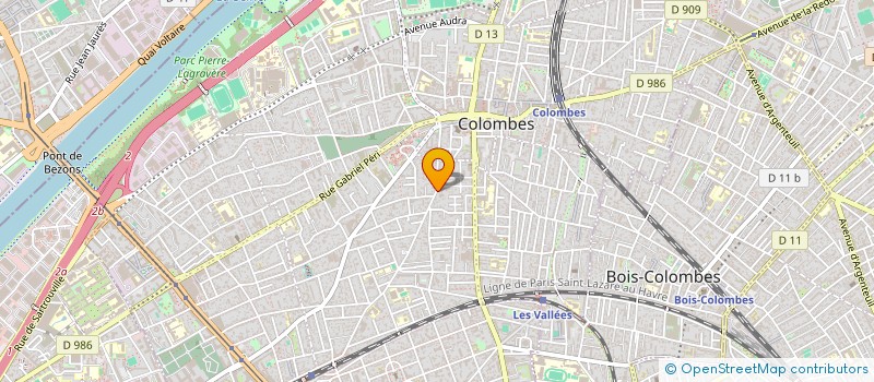 localisation de l'entreprise H 2 R à COLOMBES