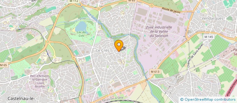 localisation de l'entreprise H 2 S  LE CRES