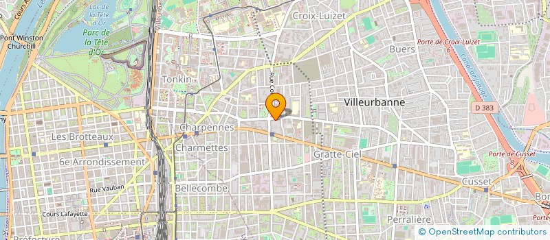 localisation de l'entreprise H 24 CHR  VILLEURBANNE