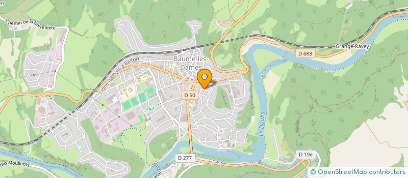 localisation de l'entreprise H 2EJ  BAUME-LES-DAMES