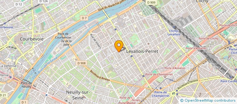 localisation de l'entreprise H.A. à LEVALLOIS-PERRET