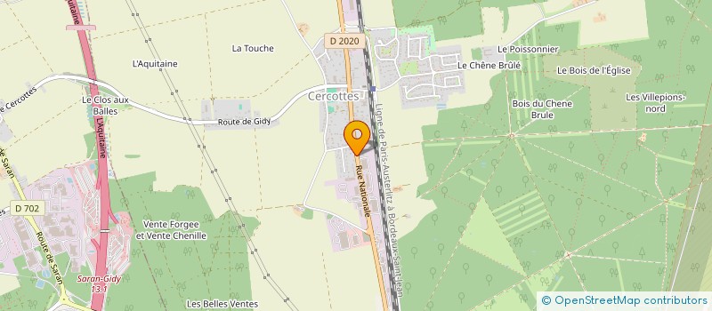 localisation de l'entreprise H.A.  CERCOTTES