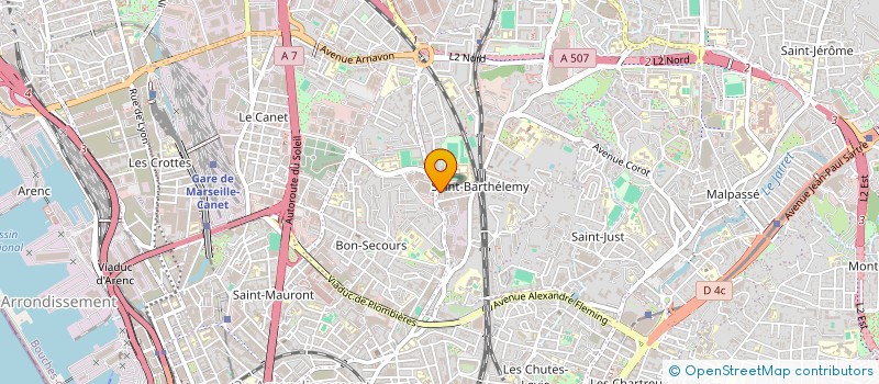 localisation de l'entreprise H A à MARSEILLE