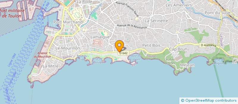 localisation de l'entreprise H.A à TOULON