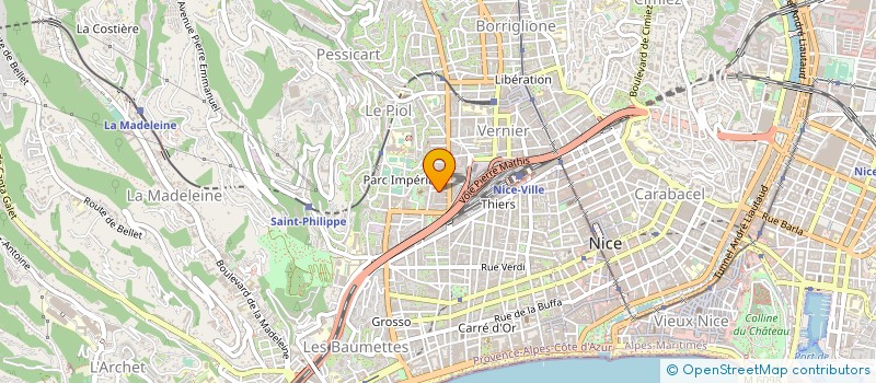 localisation de l'entreprise H&A à NICE