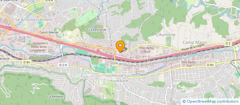 localisation de l'entreprise H A  LA PENNE SUR HUVEAUNE