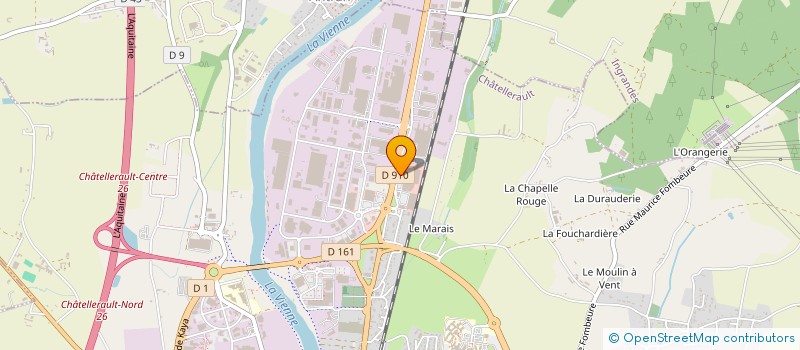 localisation de l'entreprise H&A à CHATELLERAULT