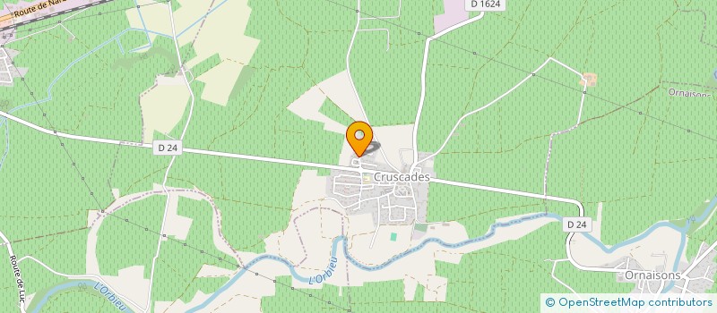 localisation de l'entreprise H A  CRUSCADES