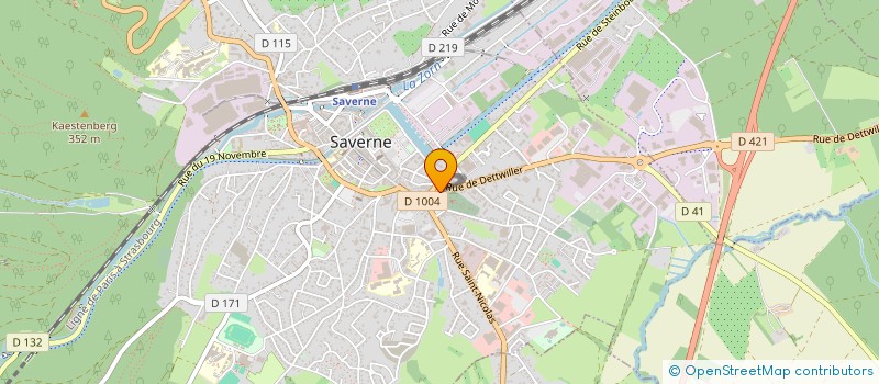 localisation de l'entreprise H.A. AUTOS à SAVERNE