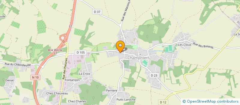 localisation de l'entreprise H.A.B  CHAMPNIERS