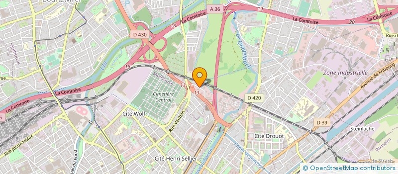 localisation de l'entreprise H.A. BATIMENT  ILLZACH