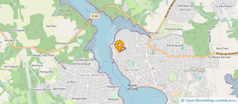 localisation de l'entreprise H.A BENODET à BENODET