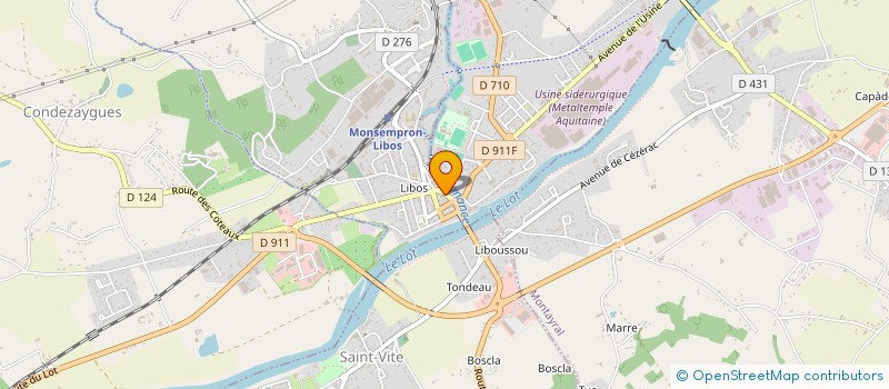 localisation de l'entreprise H.A. CADEAUX  MONSEMPRON-LIBOS