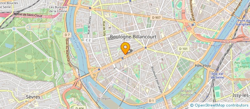 localisation de l'entreprise H&A COIFFURE à BOULOGNE-BILLANCOURT
