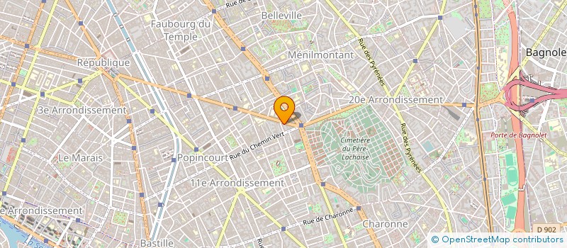 localisation de l'entreprise H.A.COM  PARIS