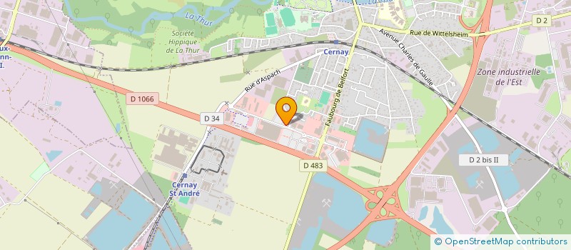 localisation de l'entreprise H.A. CROISIERE  CERNAY