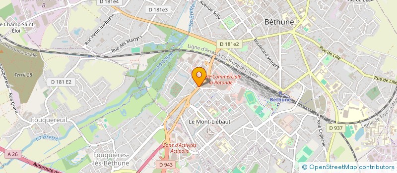 localisation de l'entreprise H A D DES PAYS D'ARTOIS ET DU TERNOIS à BETHUNE