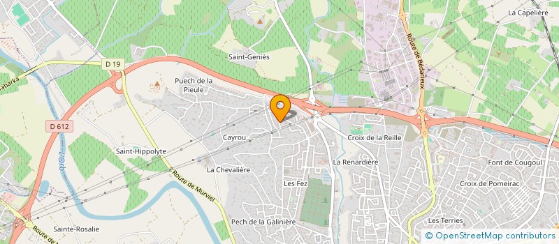 localisation de l'entreprise H.A DIFFUSION  BEZIERS