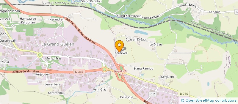 localisation de l'entreprise H.A.F.A DISTRI  ST EVARZEC