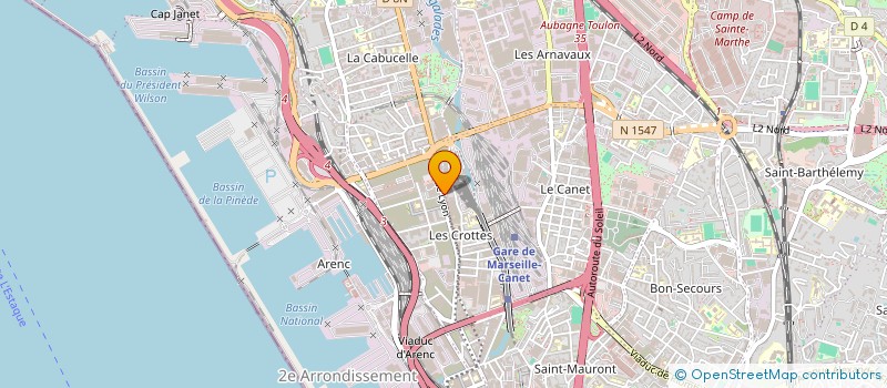 localisation de l'entreprise H.A FRANCE SOL à MARSEILLE