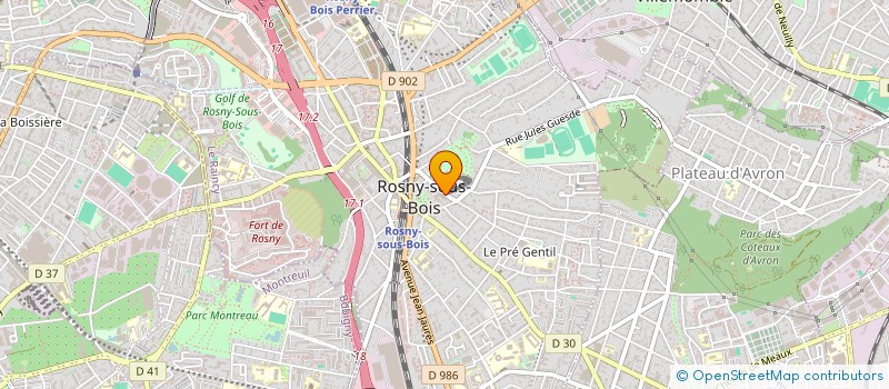 localisation de l'entreprise H.A.I.Z FORMATIONS à ROSNY-SOUS-BOIS