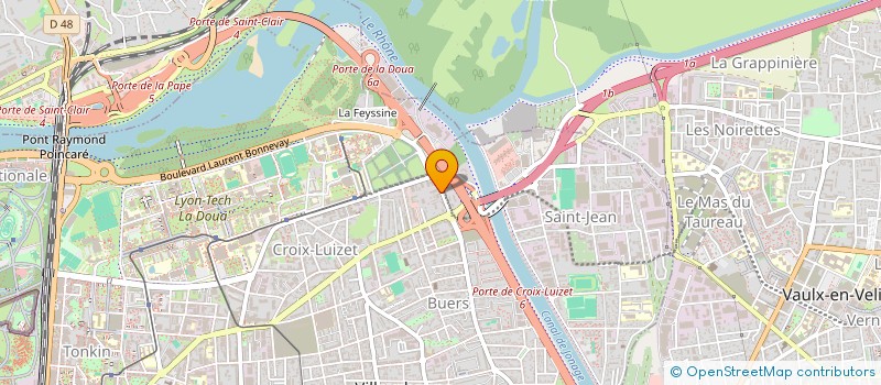 localisation de l'entreprise H A INFO  VILLEURBANNE