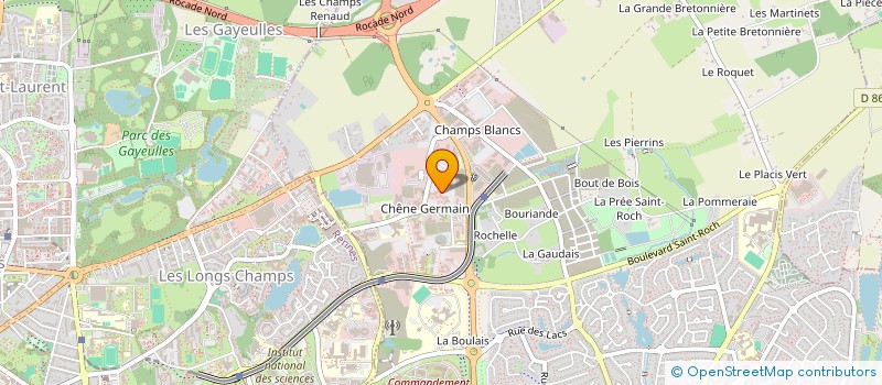 localisation de l'entreprise H.A.J.S.  CESSON-SEVIGNE