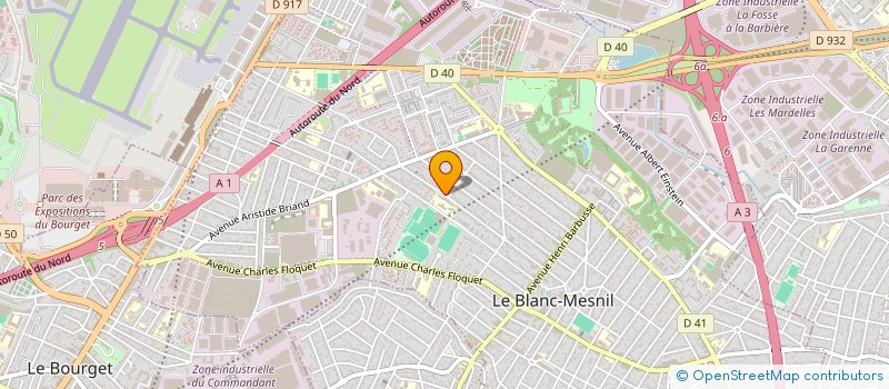 localisation de l'entreprise H.A.L. à LE BLANC-MESNIL