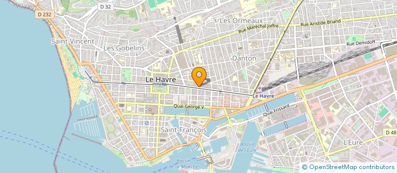 localisation de l'entreprise H A L E INDUSTRIE à LE HAVRE