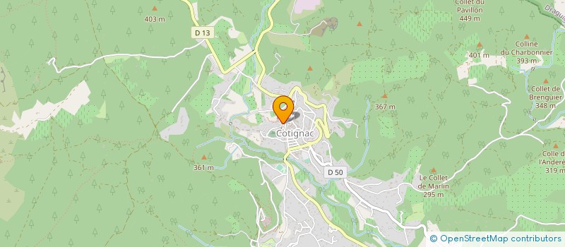 localisation de l'entreprise H.A.L.F. PATRIMOINE PROVENCE  COTIGNAC