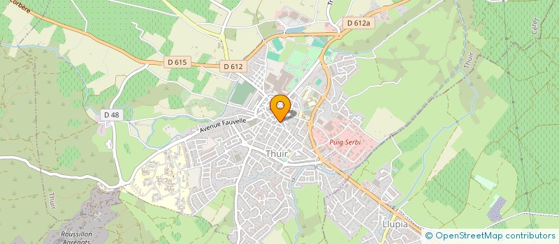 localisation de l'entreprise H.A.M.  THUIR