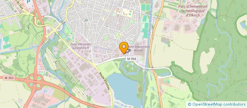 localisation de l'entreprise H.A.M  ILLKIRCH-GRAFFENSTADEN