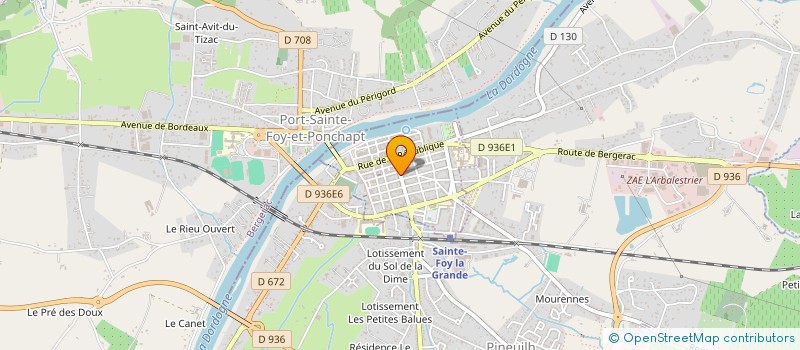 localisation de l'entreprise H.A.M.D  SAINTE-FOY-LA-GRANDE