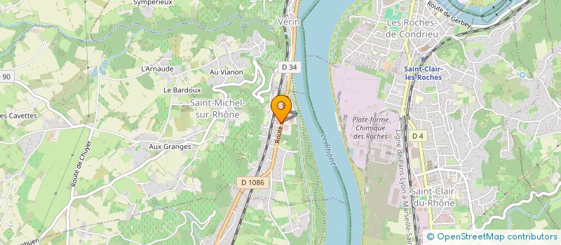 localisation de l'entreprise H.A.M.E CONTROLE TECHNIQUE  SAINT-MICHEL-SUR-RHONE