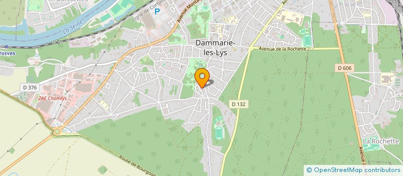 localisation de l'entreprise H.A.M TELECOM à DAMMARIE-LES-LYS