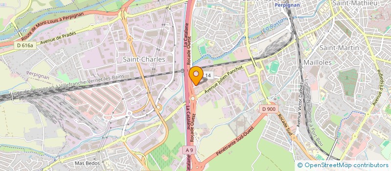 localisation de l'entreprise H & A PRODUCTIONS SARL  PERPIGNAN