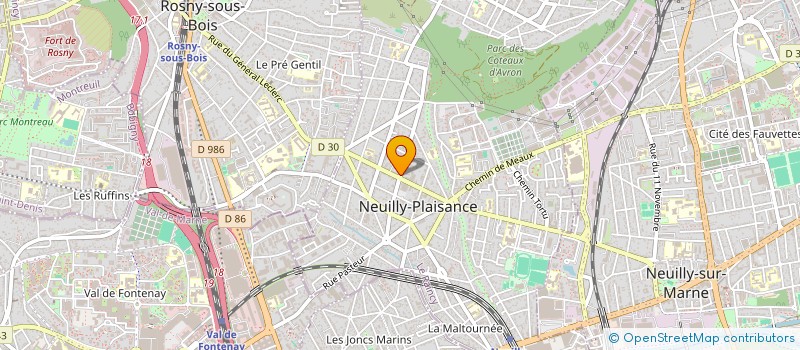 localisation de l'entreprise H.A.R.C à NEUILLY-PLAISANCE