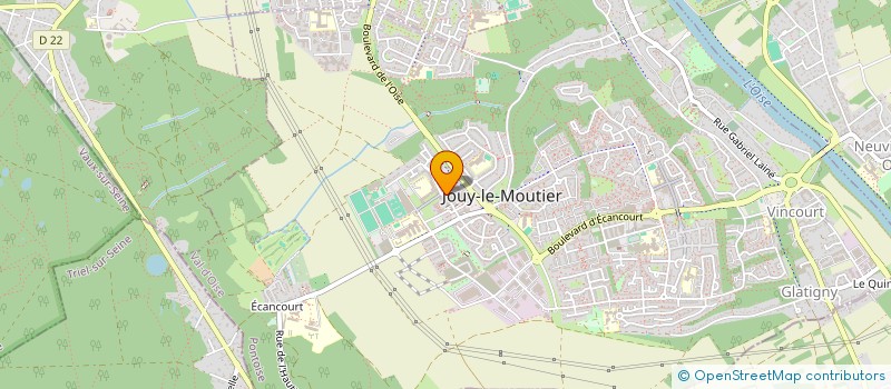 localisation de l'entreprise H A S COIFF HAIR SARL  JOUY-LE-MOUTIER