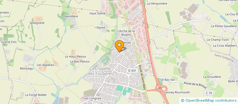 localisation de l'entreprise H&A SERVICES à LA CHAPELLE-DES-FOUGERETZ