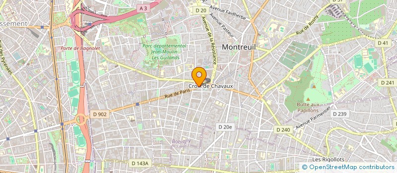 localisation de l'entreprise H.A VIANDES à MONTREUIL