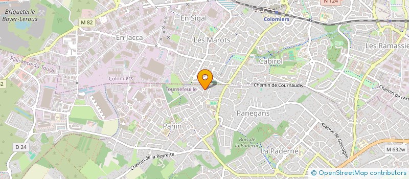 localisation de l'entreprise H'ART CORPS  TOURNEFEUILLE