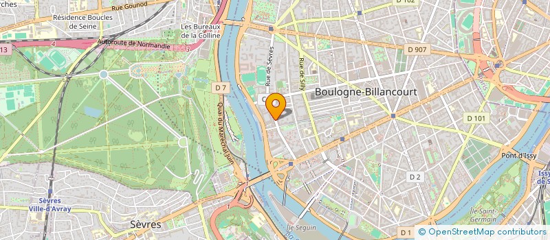 localisation de l'entreprise H & ASSOCIES à BOULOGNE-BILLANCOURT