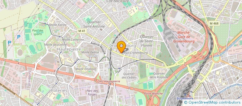 localisation de l'entreprise H'ATTILA à STRASBOURG