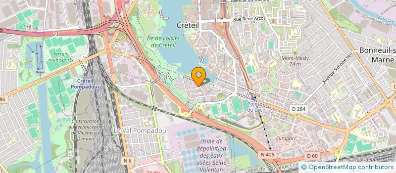 localisation de l'entreprise H AUTOMOBILE  CRETEIL