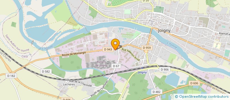 localisation de l'entreprise H AUTOS PNEUS à JOIGNY