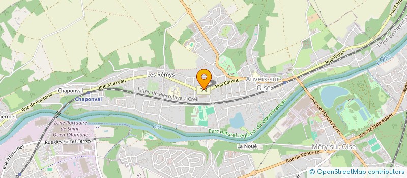 localisation de l'entreprise H B  AUVERS-SUR-OISE