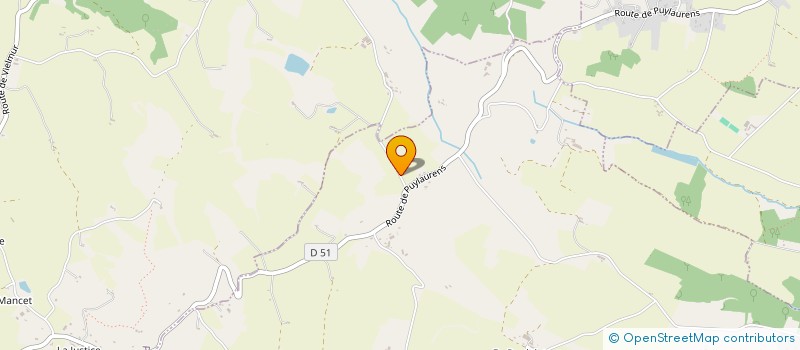 localisation de l'entreprise H.B.  PUYLAURENS