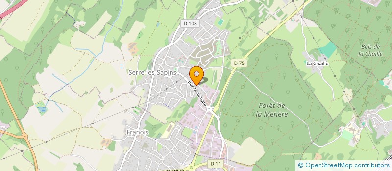 localisation de l'entreprise H.B.  SERRE-LES-SAPINS