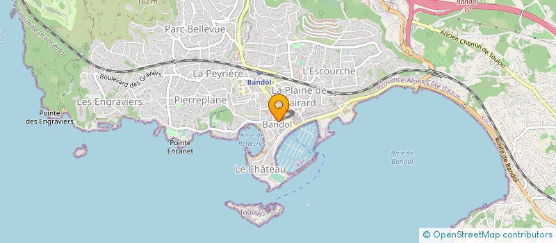 localisation de l'entreprise H B  BANDOL